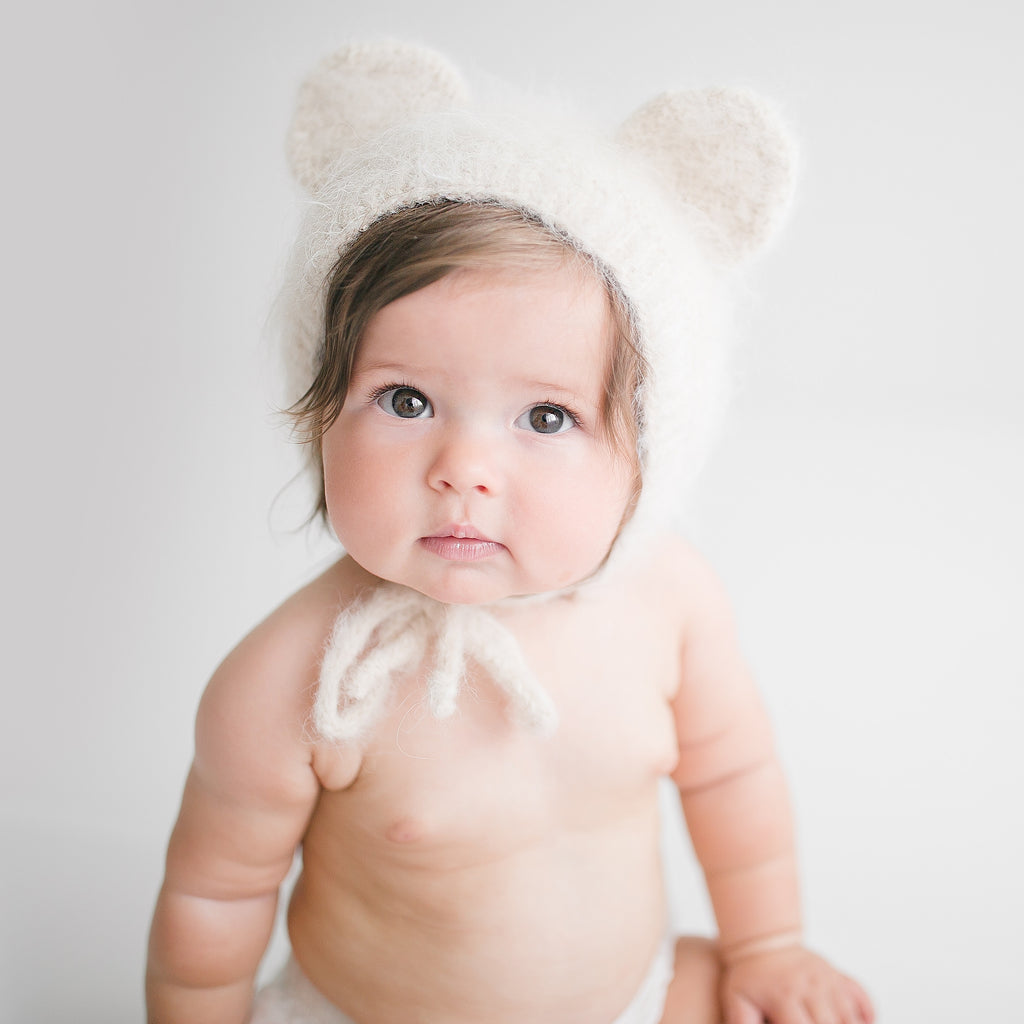 KNIT BEAR HAT - CUSTOM ORDERS FOR JULY